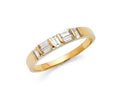 Golden crystal ring