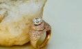 Multi - Row Diamond look ring