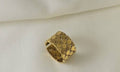 Small geometric gold ring