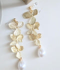 Cascading Floral drop earrings
