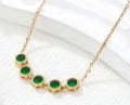 Green stone necklace