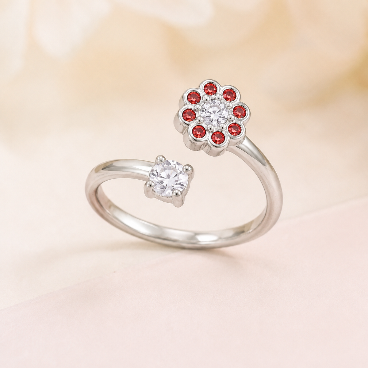 pearl flower ring