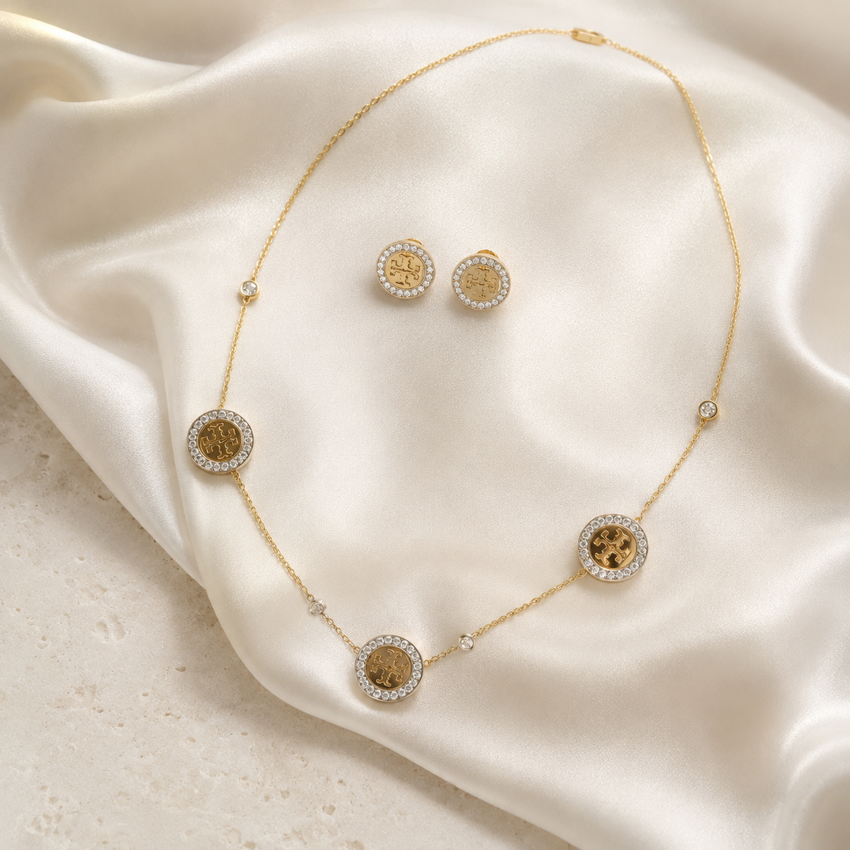 golden jewellery set