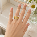 minimal stone ring