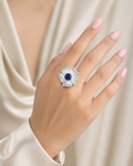 premium blue stone ring