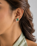 green stone earings