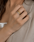 golden n silver ring