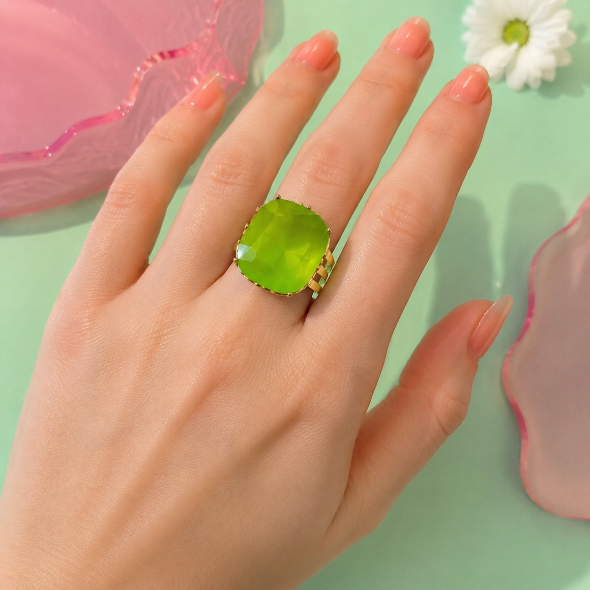 stone coloured ring