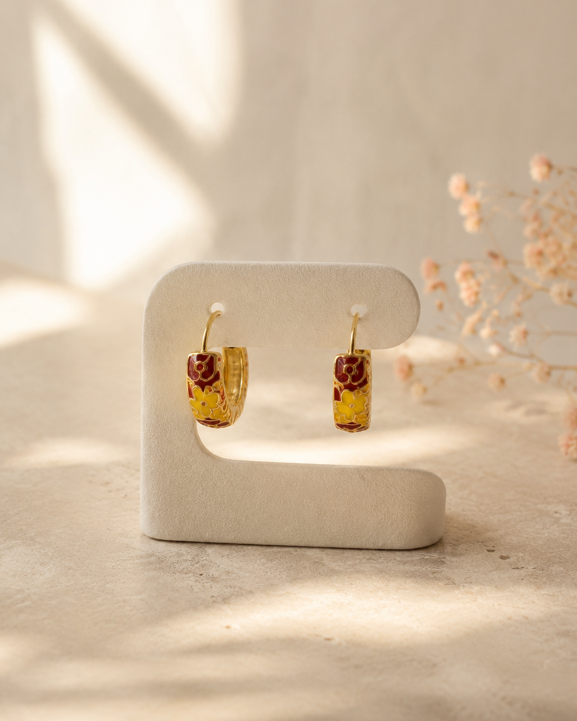 golden coloured earings