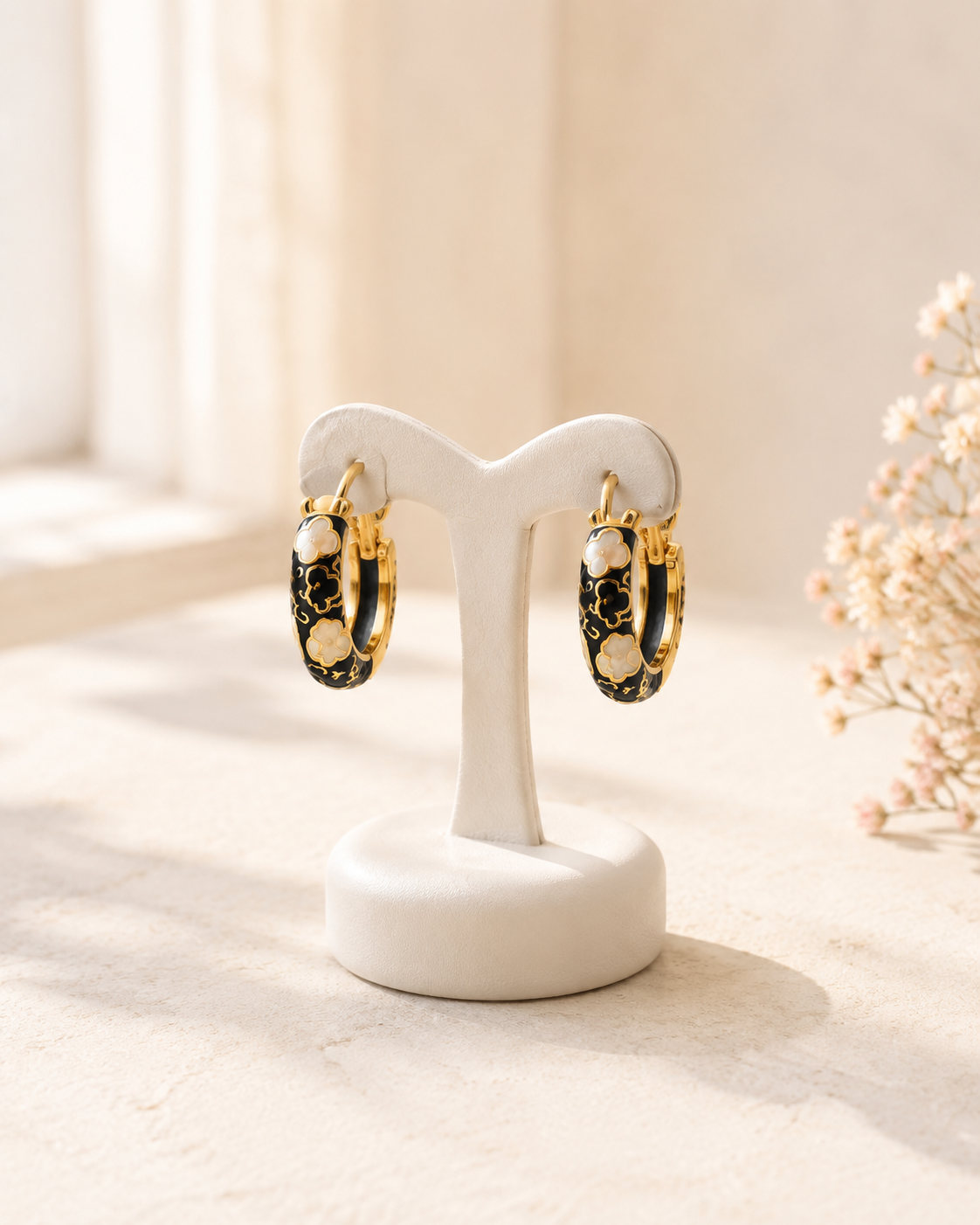golden coloured earings