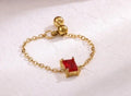 Adjustable Ruby red bracelet