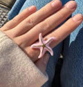 Charming Pale Pink Starfish Ring