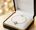 Golden van flower bracelet