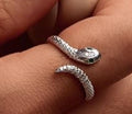 Silver snake ring