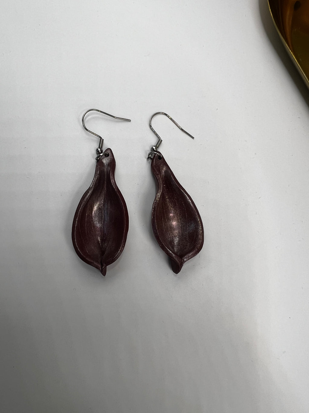 Yellow clay handmade earings