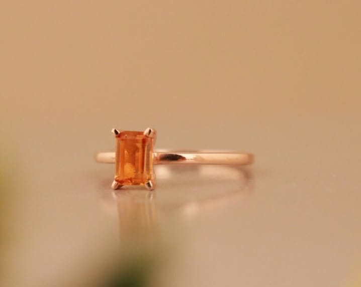 minimal  stone ring