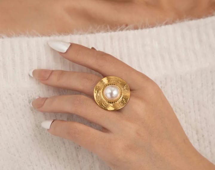 ball pearl ring