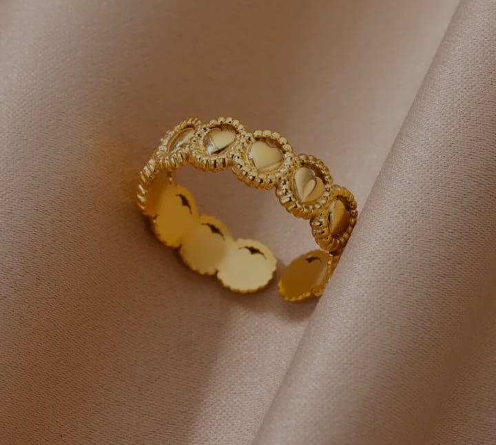 golden round ring