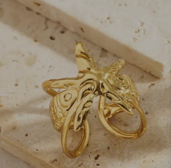 rough  star ring