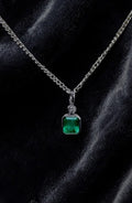 green stone necklace