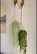 crochet green wall hanging