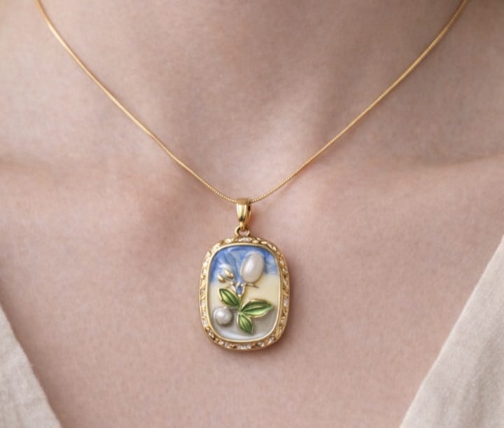 frame necklace