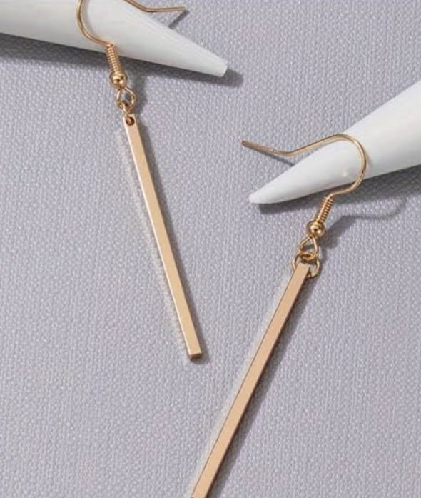 golden long earings