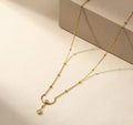golden moon necklace