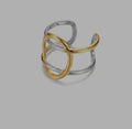 golden n silver ring