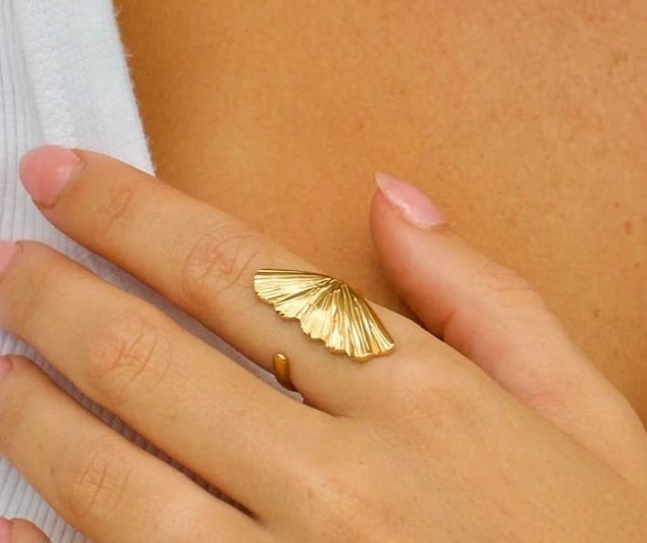 golden n silver ring