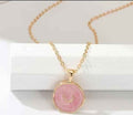 peach stary necklace