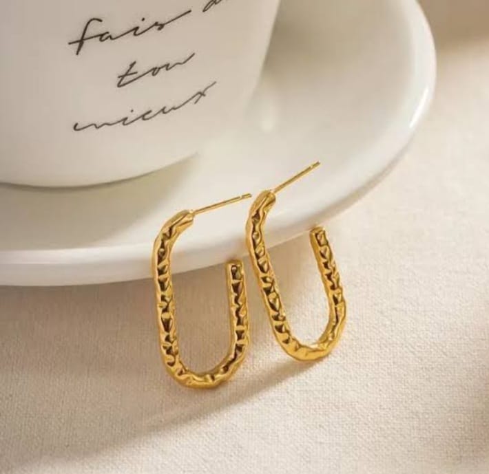 golden vintage earings