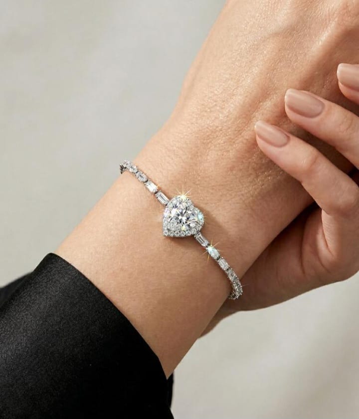 stone heart braclet