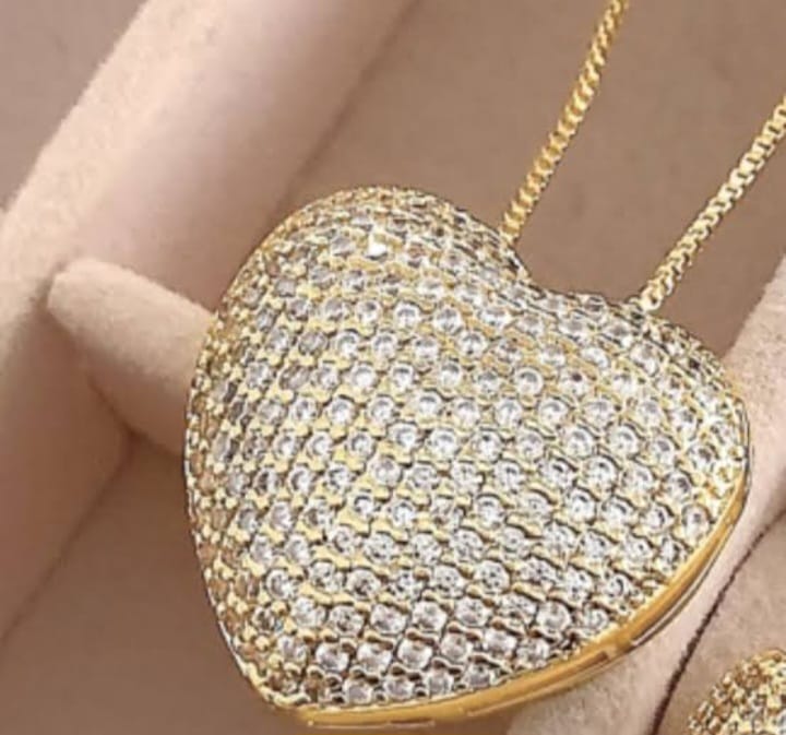 golden heart locket