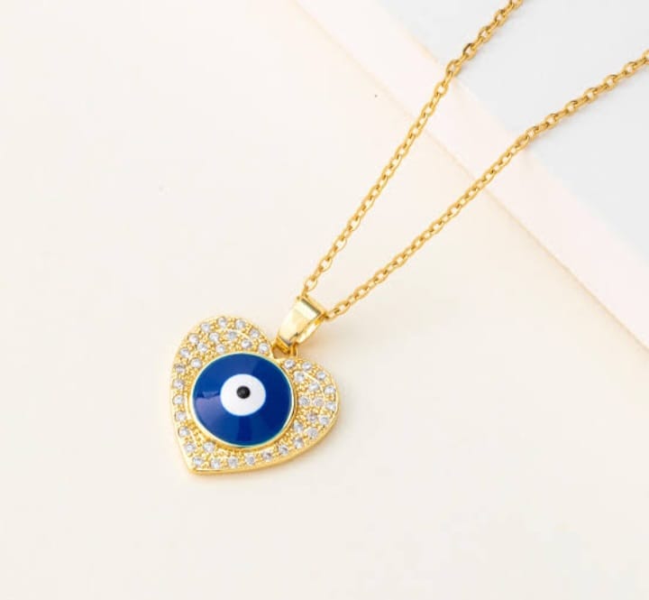 evil eye golden locket