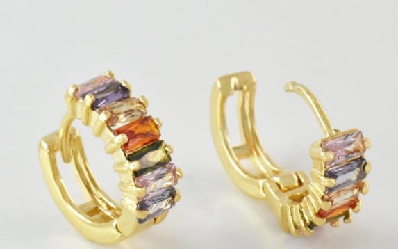minimal coloured earings