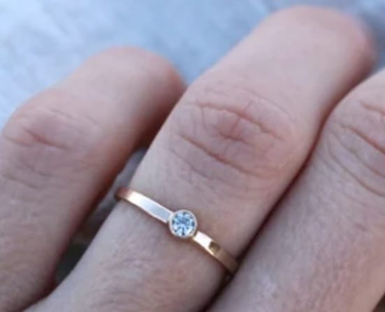 minimal stone ring