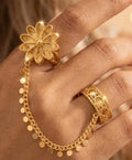 golden jhumka rings