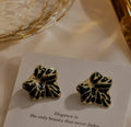 black n golden earings