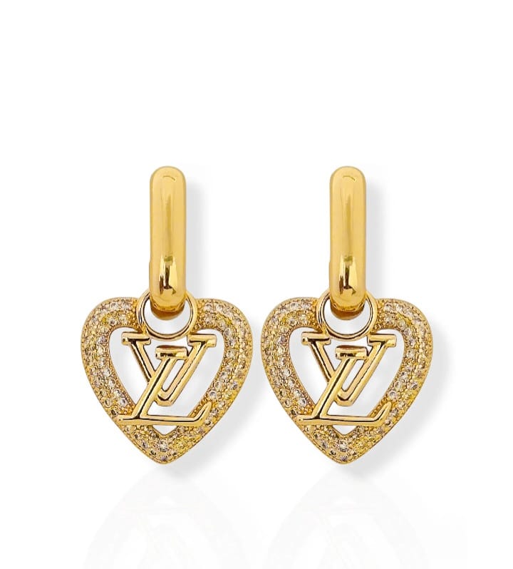 golden stones lv earings