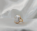 stone golden ring