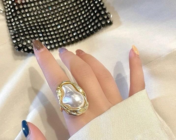 golden stone ring