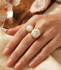 golden stones rings