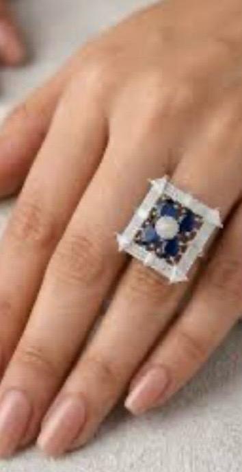 purple n blue premium ring