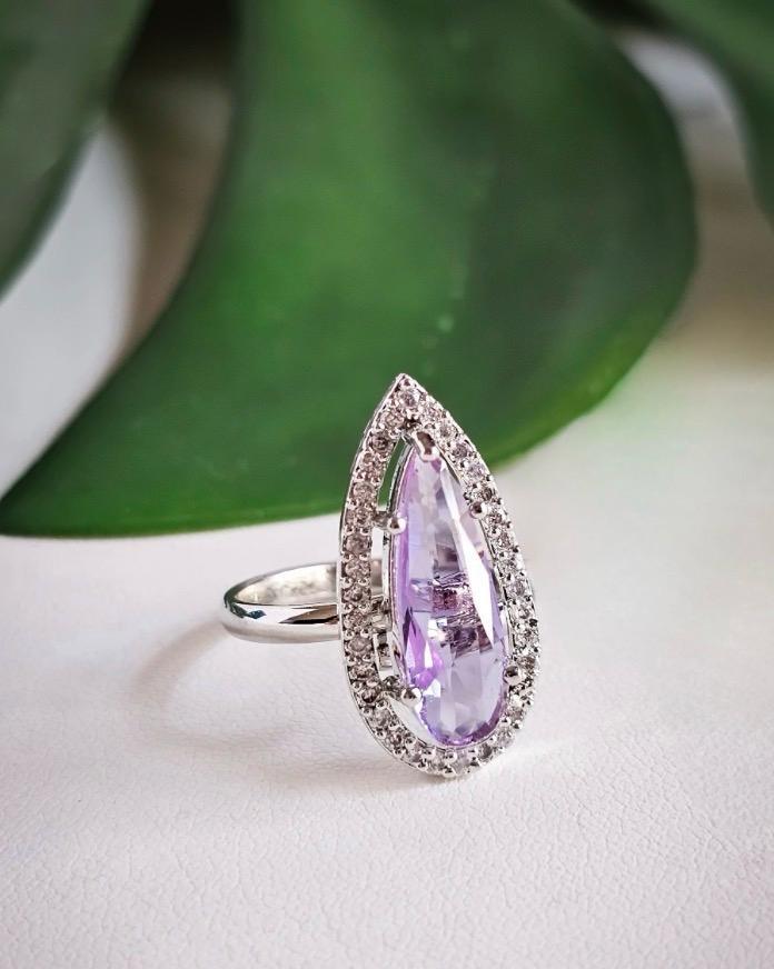 premium crystal stone ring