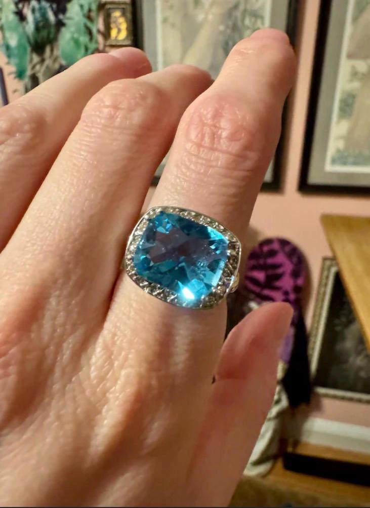 blue stone ring