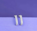 silver long earings
