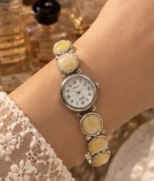 crystal watch stones braclet
