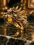 lion golden n yellow ring