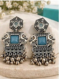 blue traditional earings